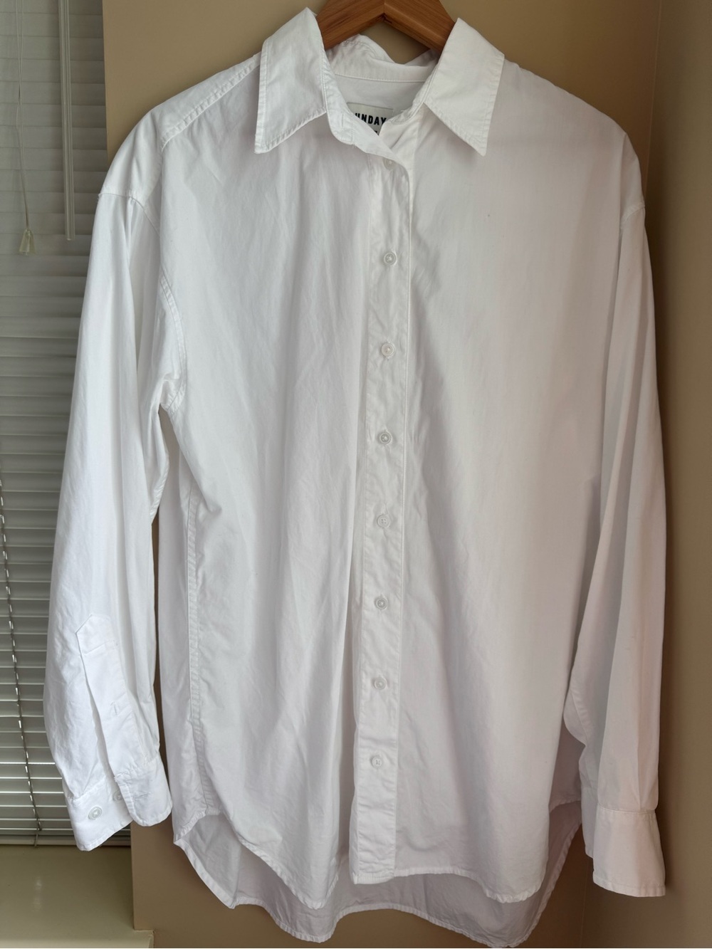 Sunday Best Oversized White Button-Down Shirt